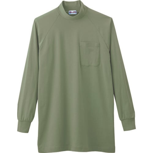 長袖ハイネック 95024 ア−ミ−グリ−ン LL