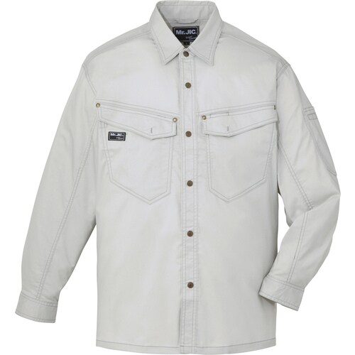 長袖シャツ 95604 シルバ− L