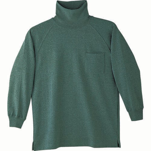 タートルネックシャ 98054 DKグリ−ン 4L