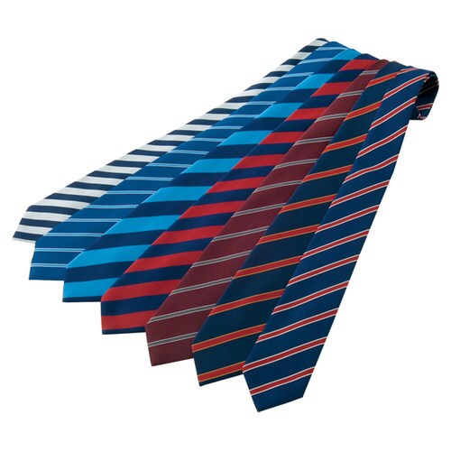 ネクタイ(ジンメストライプ) サックス/ネイビ F