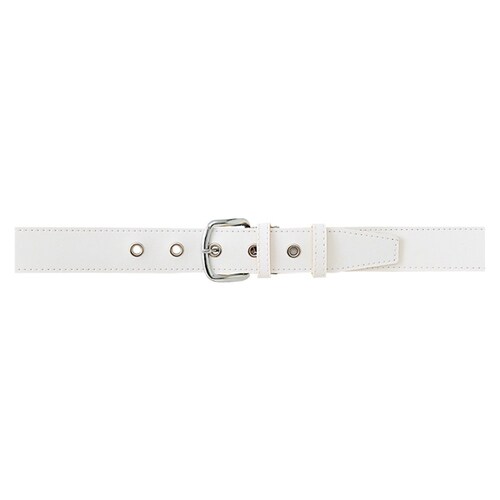 白ビニール細ベルト1ツ穴 ホワイト 110