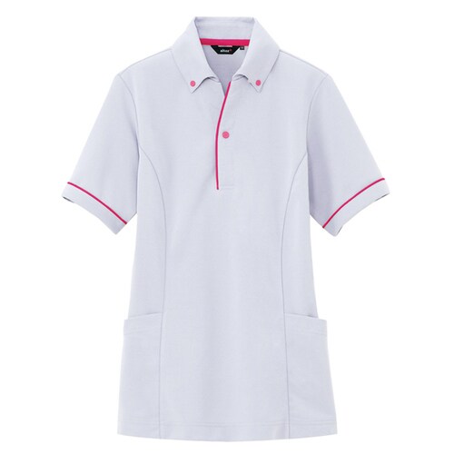 サイドポケット半袖ポロシャツ シルバーグレー 3L