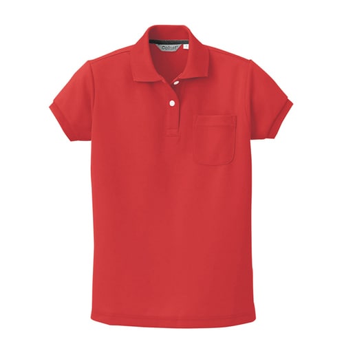 レディース半袖ポロシャツ レッド 7