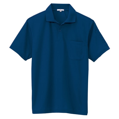 吸汗速乾半袖ポロシャツ ネイビー 4L