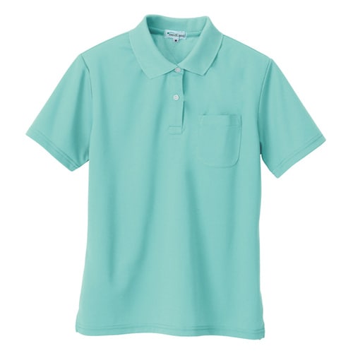 吸汗速乾レディース半袖ポロシャツ ミント L