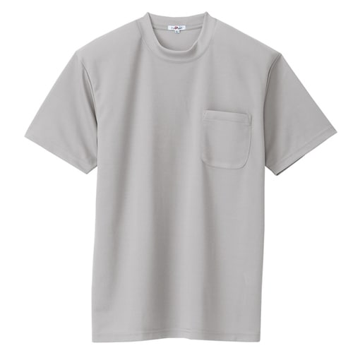 吸汗速乾半袖Tシャツ(ポケット付) グレー 5L