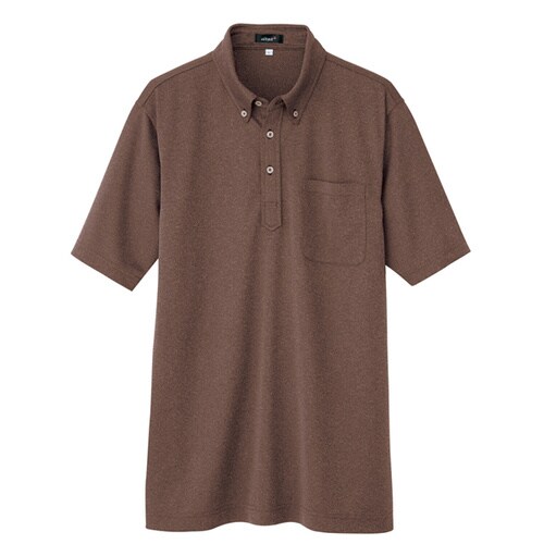 吸汗速乾半袖ポロシャツ ブラウン 11