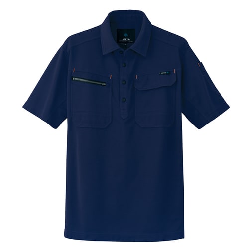 半袖ポロシャツ ネイビー M