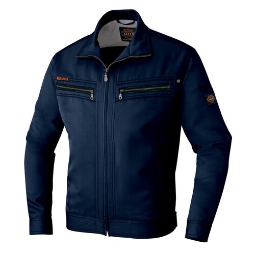 ダブルZIP長袖ブルゾン ネイビー LL