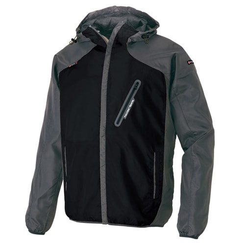 パーカーブルゾン ブラック×チャコール 3L