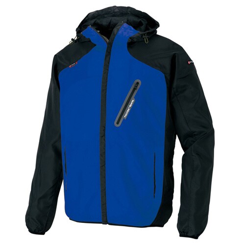 パーカーブルゾン Rブルー×ブラック LL