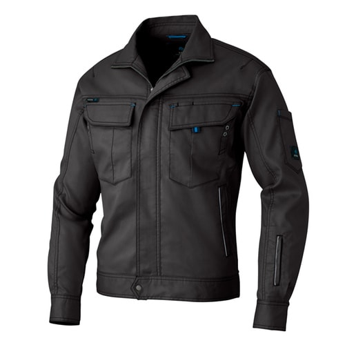 長袖ストレッチブルゾン チャコール SS