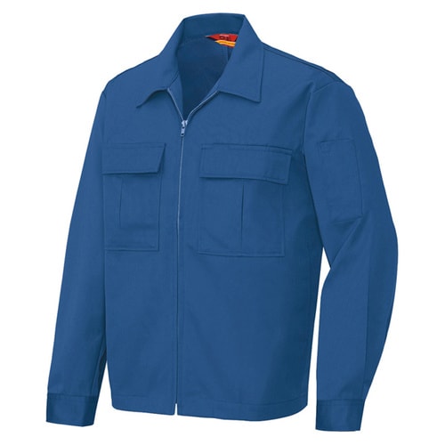 長袖ファスナージャンパー ブルー 4L