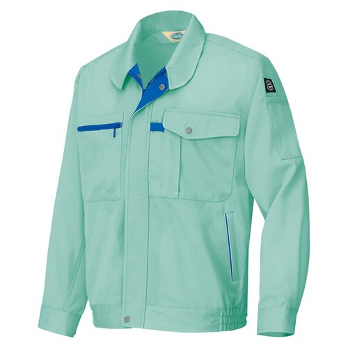 長袖ブルゾン エメラルドグリーン 5L