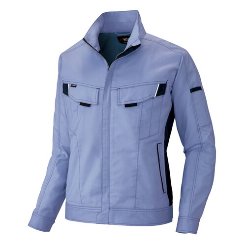 長袖ブルゾン ミストバイオレット×ネイビー LL