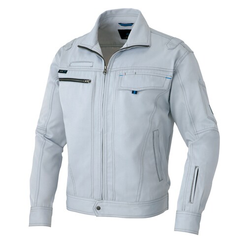 長袖ブルゾン ライトグレー S