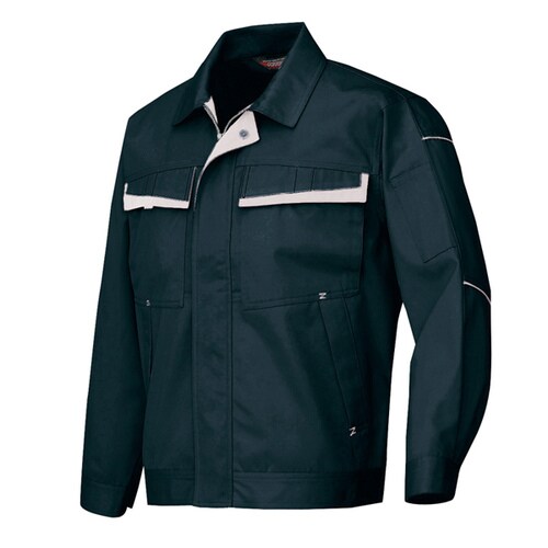 長袖ブルゾン Dネイビー×シルバーグレー 3L