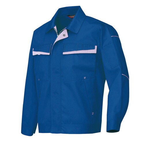 長袖ブルゾン Rブルー×Mバイオレット 3L