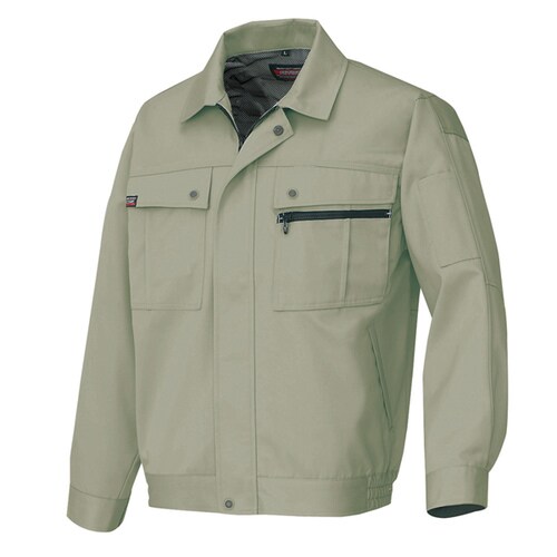 長袖ブルゾン(無地) アースグリーン L