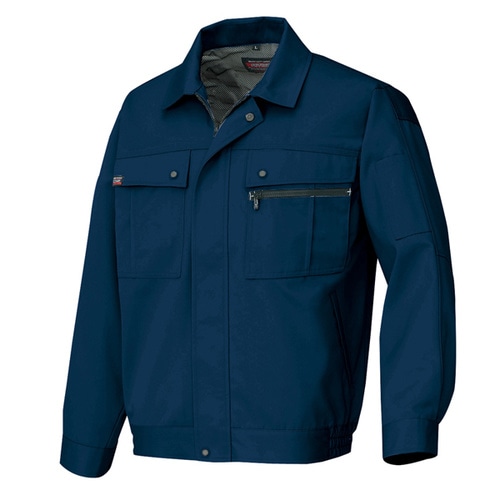 長袖ブルゾン(無地) ディープネイビー SS