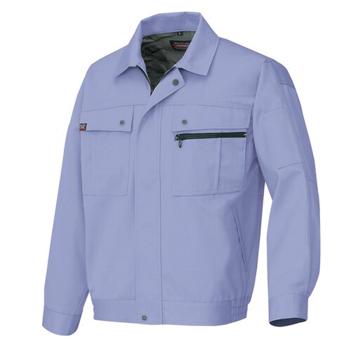 長袖ブルゾン(無地) ミストバイオレット L