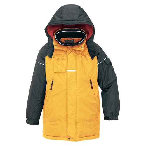 防寒コート イエロー×ブラック 3L