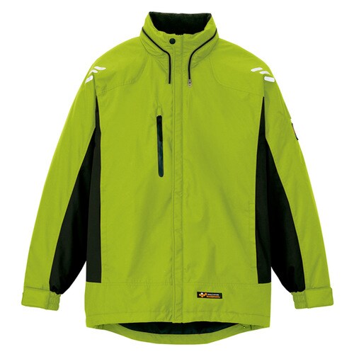 防寒ジャケット ライムグリーン 4L