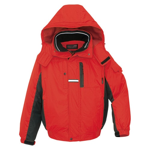 防寒ブルゾン レッド×ブラック LL