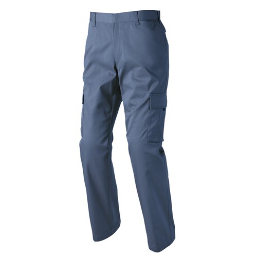 カーゴパンツ(ノータック) アイアンブルー 4L