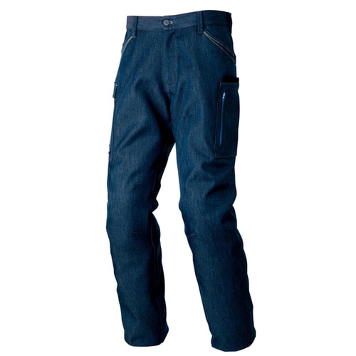 カーゴパンツ(ノータック) デニムブルー 6L