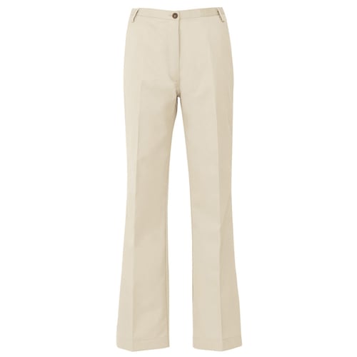 レディースチノパンツ アイボリー 5L