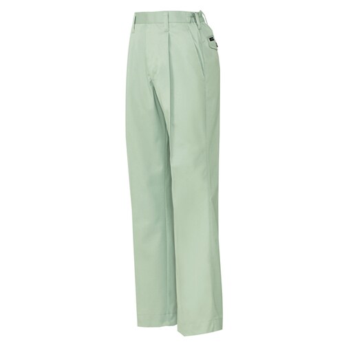 レディースパンツ(1タック) グリーン L