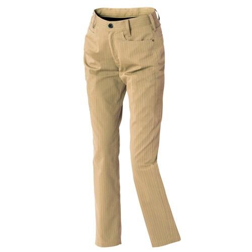 レディースワークパンツ(ノータック) カーキ L