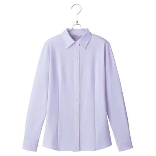 長袖ブラウス パープル 17