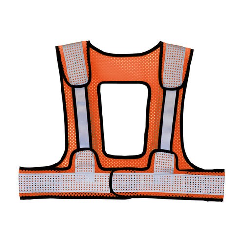 メッシュベスト Fオレンジ×シルバー F