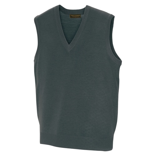 Vネックベスト チャコール SS