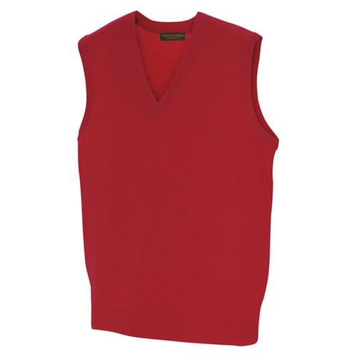 Vネックベスト レッド 4L