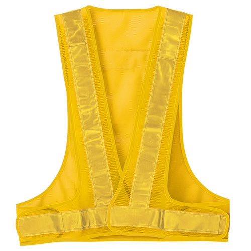 反射材付メッシュベスト イエロー×イエロー F