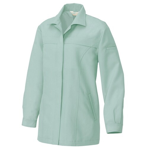 レディース長袖スモック グリーン 3L