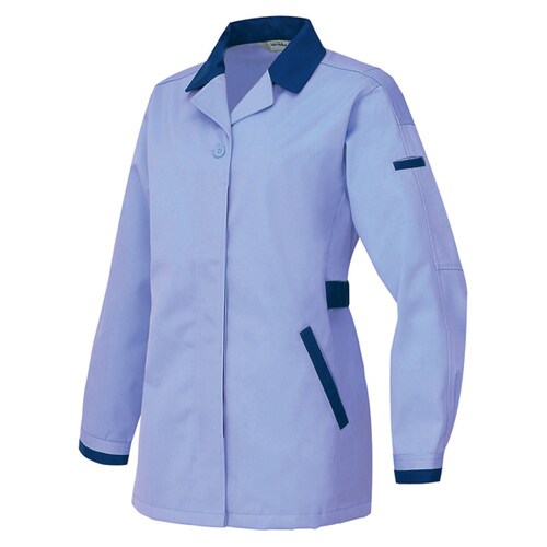 レディース長袖スモック ミストバイオレット L