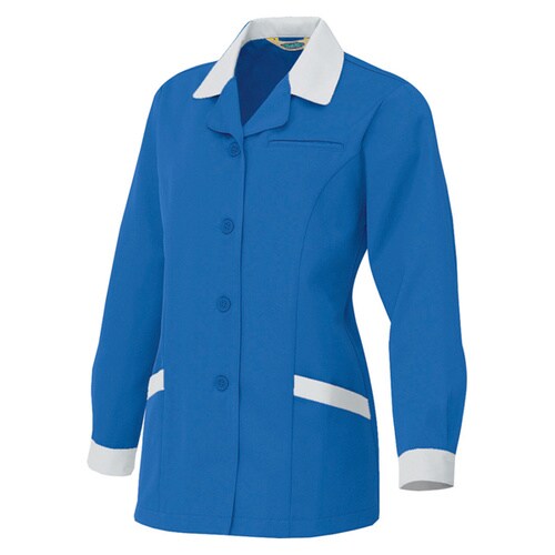 レディース長袖スモック Rブルー M