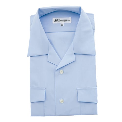 開衿シャツ(T1000) サックス 3L