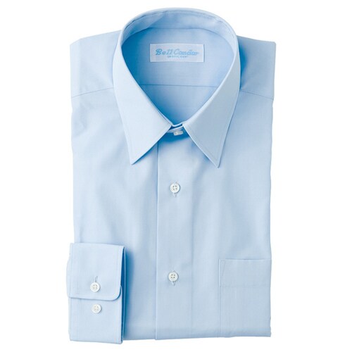 長袖カッターシャツ サックス 37