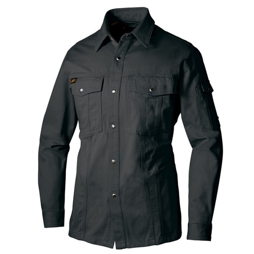 長袖シャツ(厚地) チャコール 4L