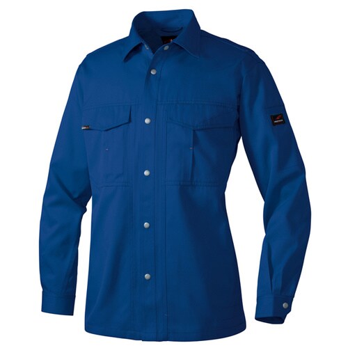 長袖シャツ(厚地) ブルー 6L