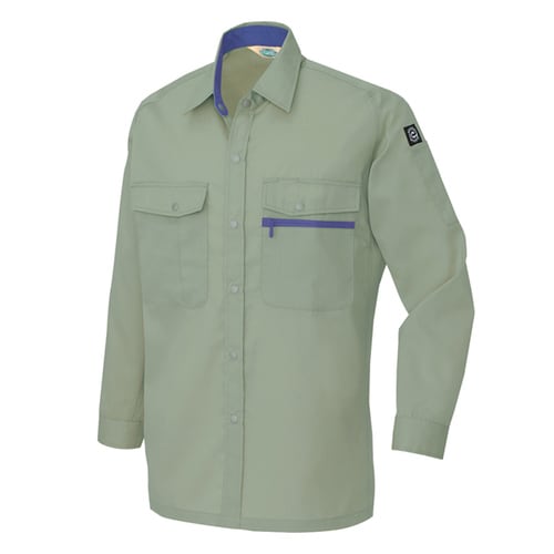 長袖シャツ アースグリーン 6L