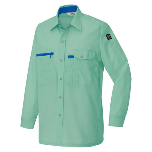 長袖シャツ エメラルドグリーン SS