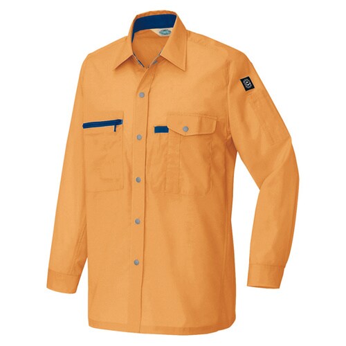長袖シャツ オレンジ 3L