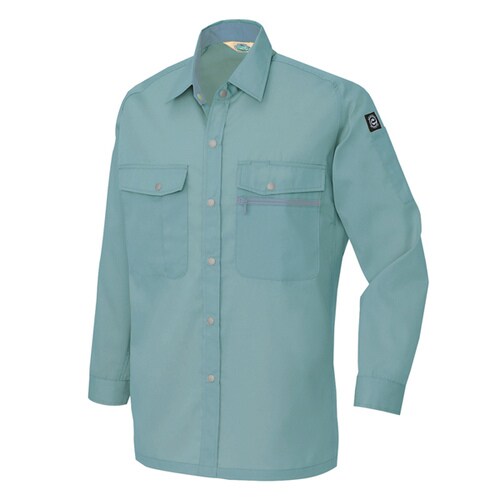 長袖シャツ サファイアブルー 6L