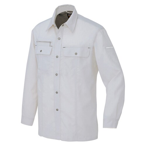長袖シャツ シルバーグレー 5L